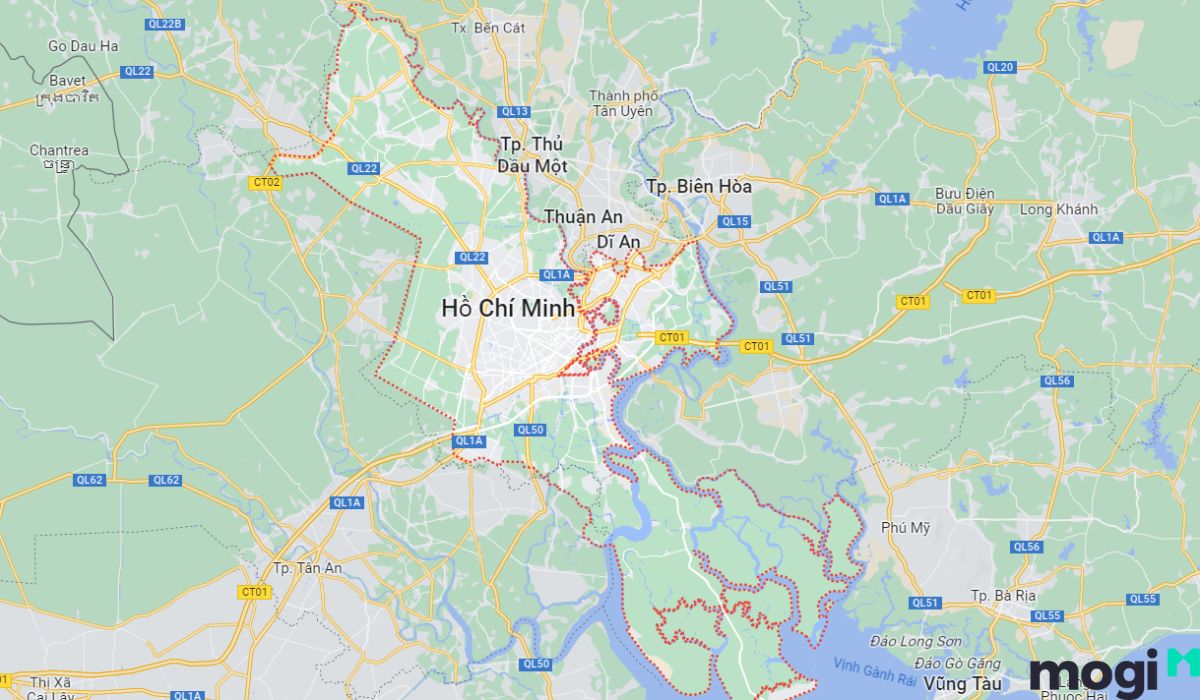 Vị trí của TPHCM