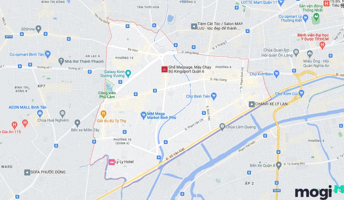 Vị trí đất thổ cư quận 6