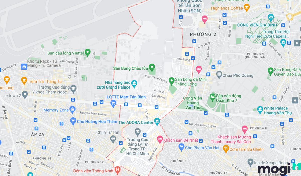 vị trí phường 4 quận tân bình
