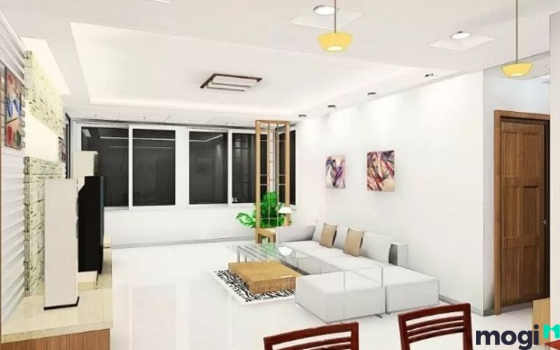 trần nhà cấp 4 thạch cao tạo nên không gian sang trọng