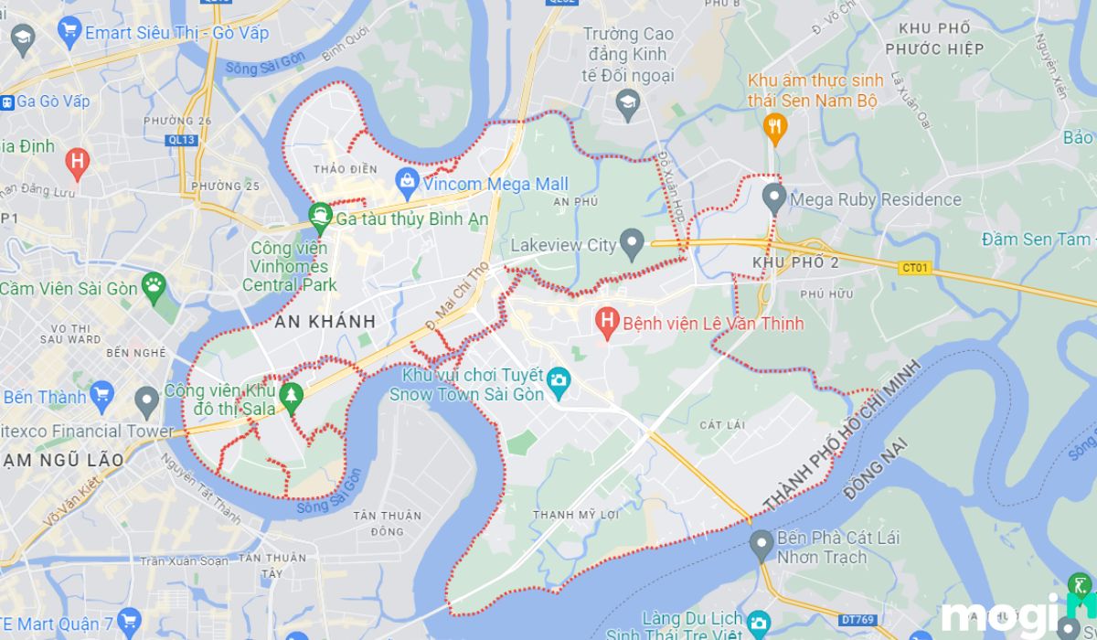vị trí quận 2