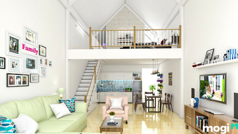 Chi phí xây nhà gác lửng 3 phòng ngủ