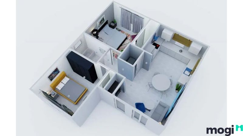 chi phí xây nhà cấp 4 2 phòng ngủ