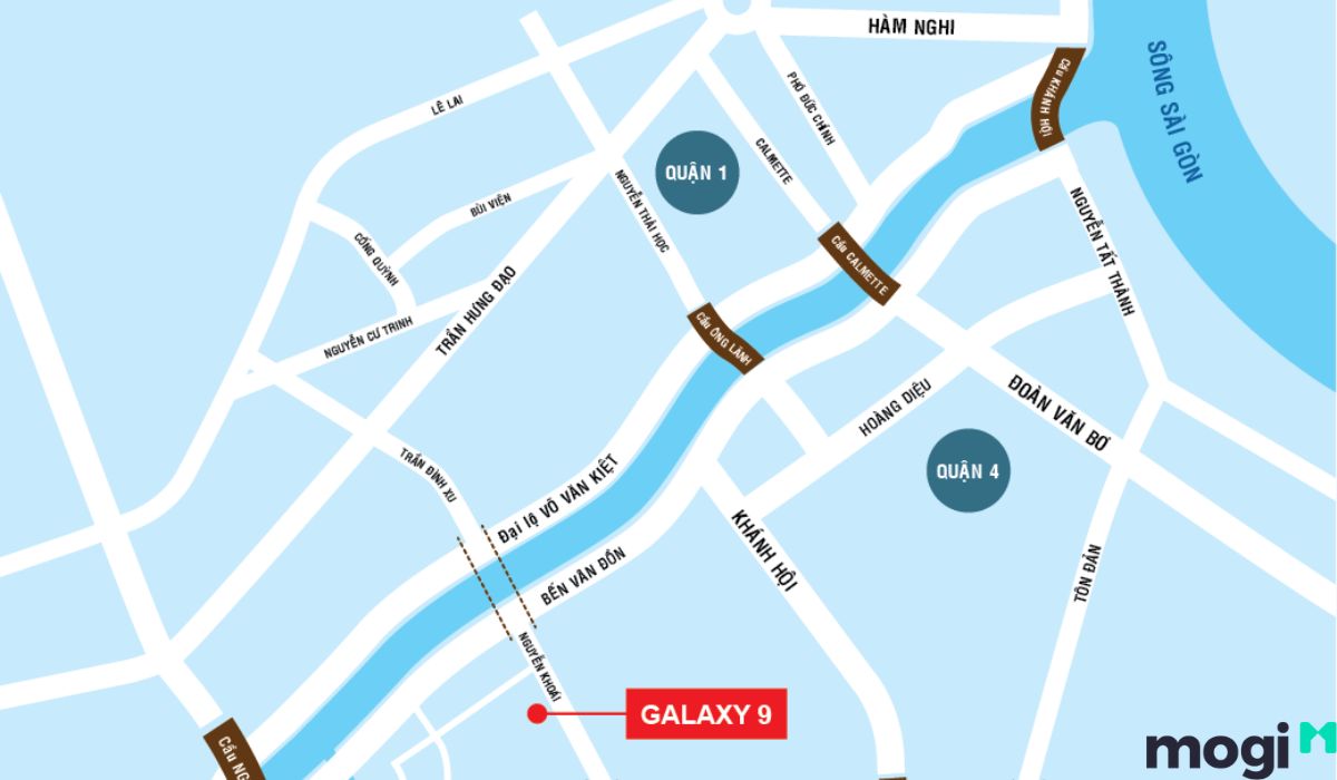Vị trí cho thuê chung cư galaxy 9