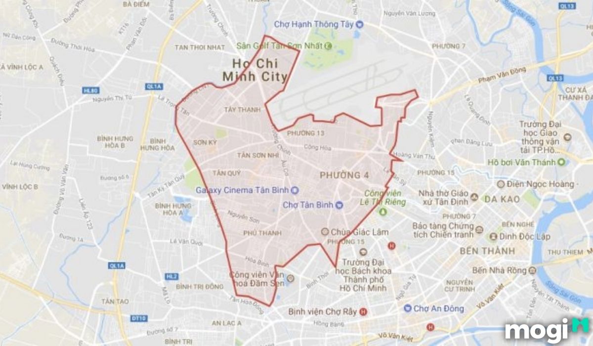 Vị trí quận Tân Bình