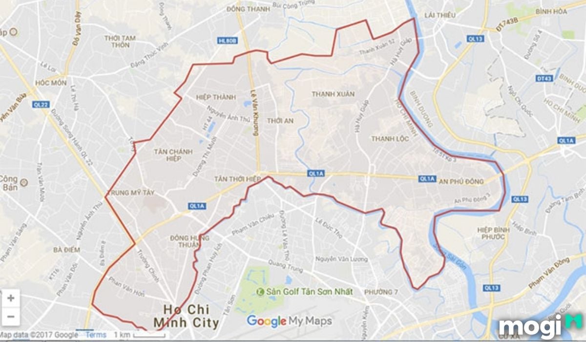 vị trí quận 12