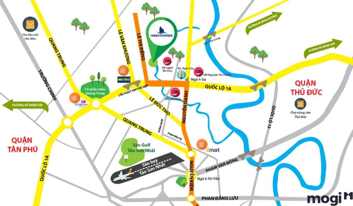 Vị trí chung cư Hà Đô Riverside