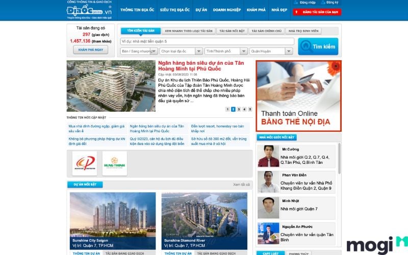 trang web nhà đất diaoconline.vn