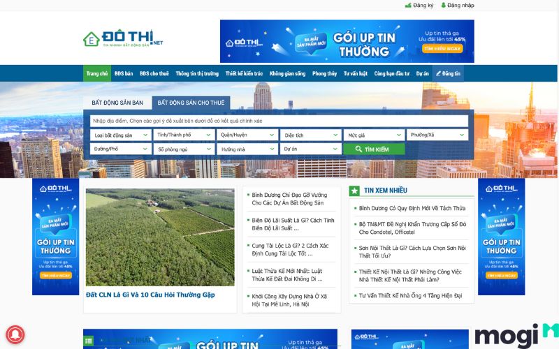 trang đăng tin cho thuê Dothi.net