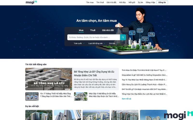 mogi trang web đăng tin cho thuê uy tín