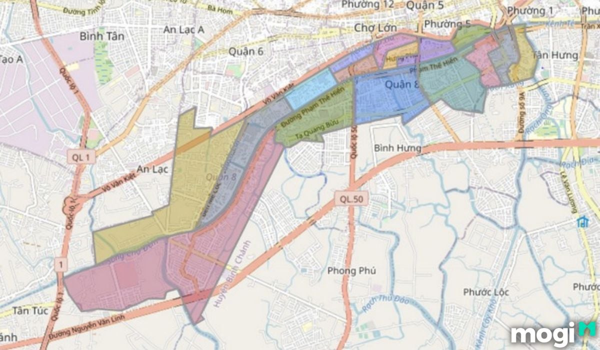 Vị trí quận 8