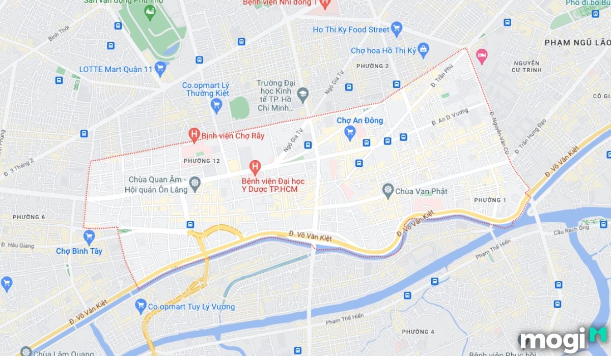 vị trí của quận 5