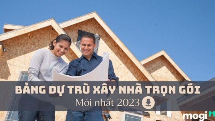 Bảng dự trù kinh phí xây nhà