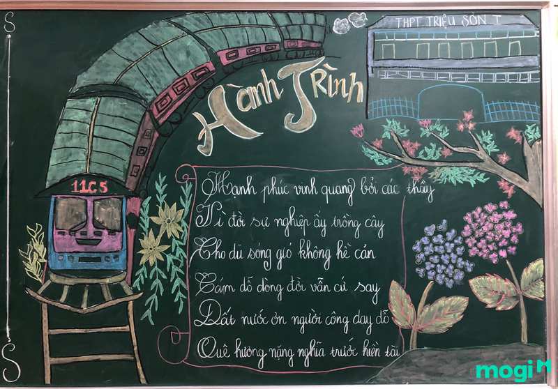 trang trí bảng 20/11