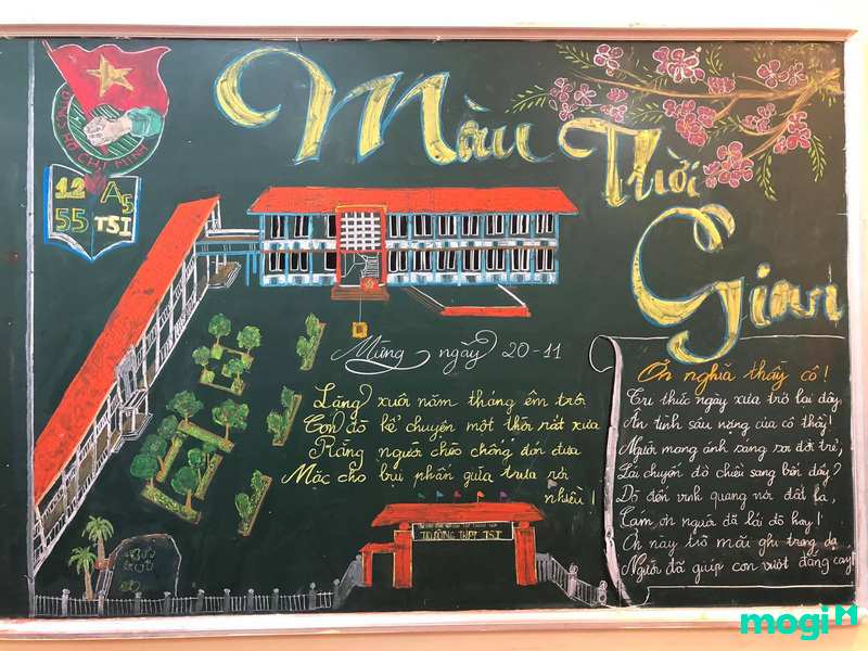 trang trí bảng 20/11