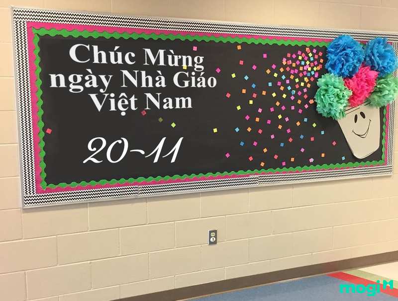 trang trí bảng 20/11