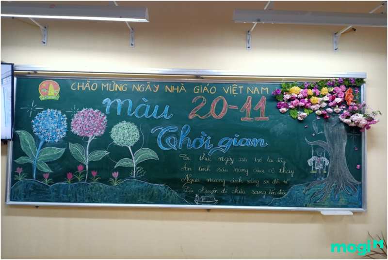 trang trí bảng 20/11