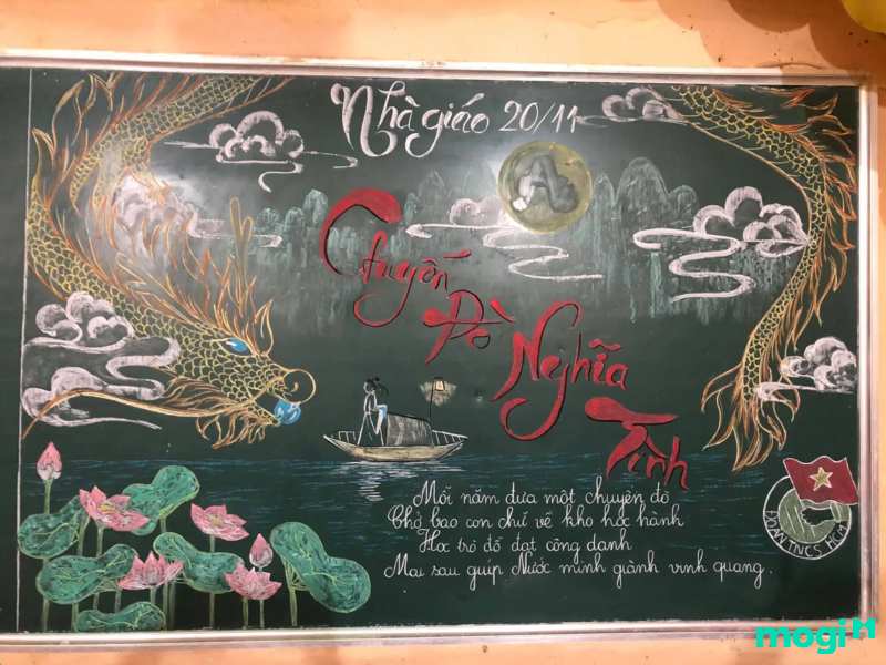 trang trí bảng 20/11