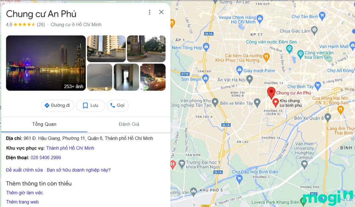 Vị trí địa lý chung cư An Phú