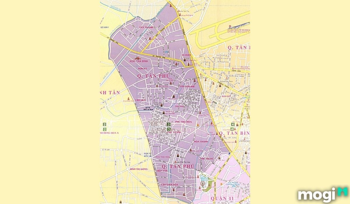 Vị trí địa lý Tân Phú