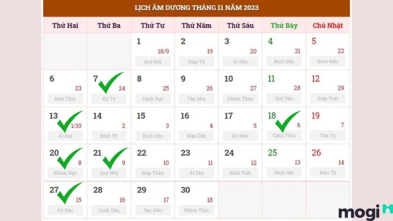 Ngày tốt cắt tóc tháng 11