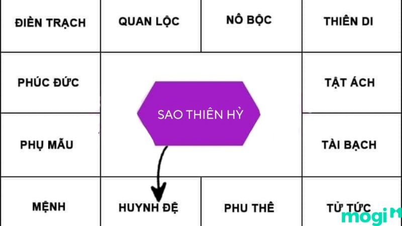 Sao Thiên Hỷ tại cung Huynh Đệ