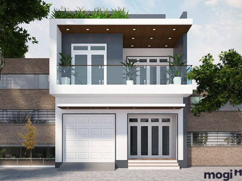 Mẫu thiết kế nhà rộng 7m dài 9m mái bằng