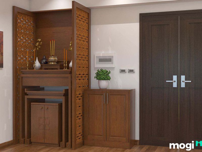 Mẫu bàn thờ chung cư dạng đứng