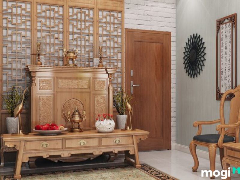 Mẫu thiết kế tủ thờ chung cư