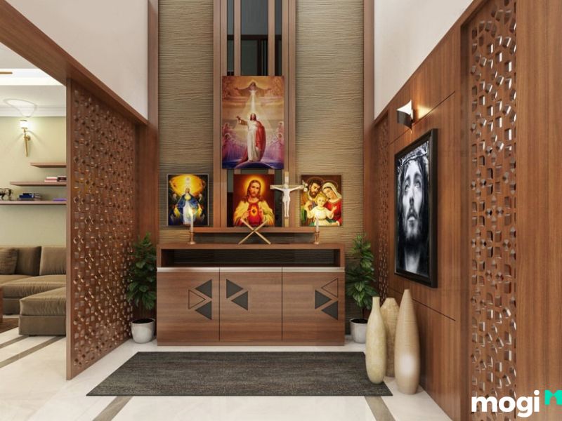 Mẫu thiết kế bàn thờ chung cư Công giáo