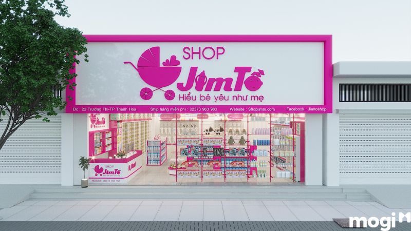 Những nguyên tắc cơ bản thiết kế shop mẹ và bé