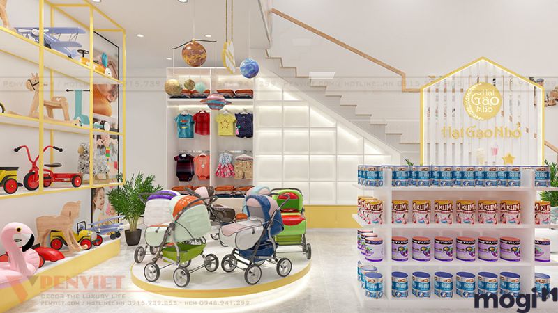 Tổng hợp các mẫu thiết kế shop mẹ và bé theo dòng sản phẩm
