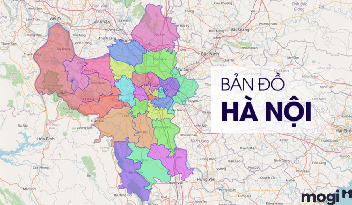 Đơn vị hành chính và diện tích Hà Nội