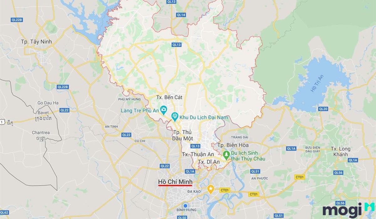 Vị trí địa lý Bình Dương