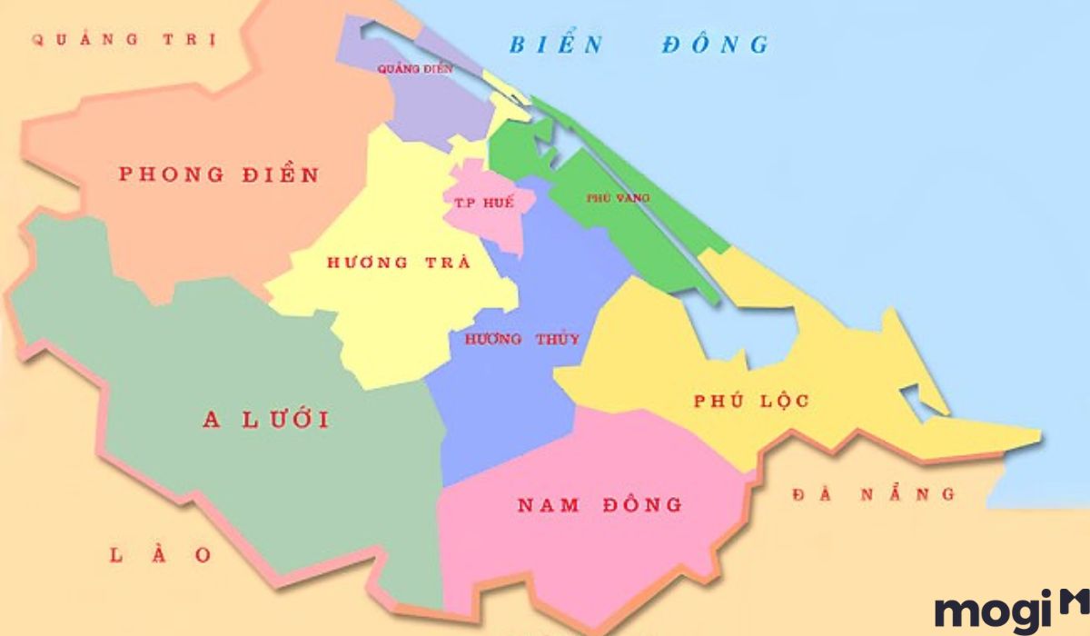 Đơn vị hành chính và diện tích TP Huế