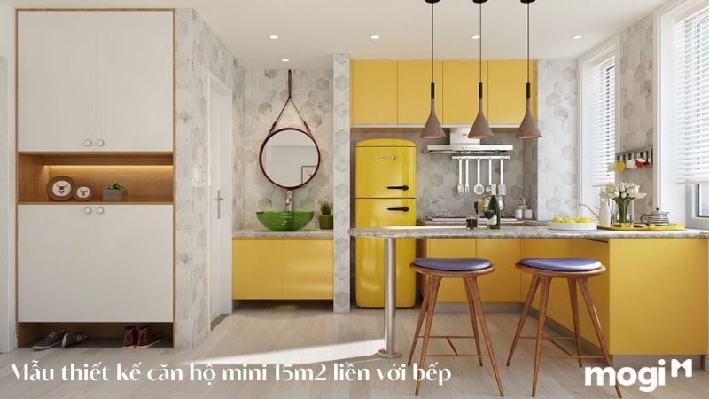 Mẫu thiết kế Trang Chủ MB66.COM / Đăng Ký Tặng 66K mini 15m2 liền với bếp
