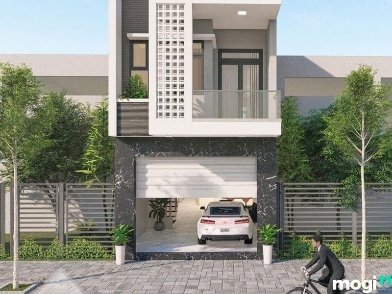 Mẫu nhà 50m2 mặt phố