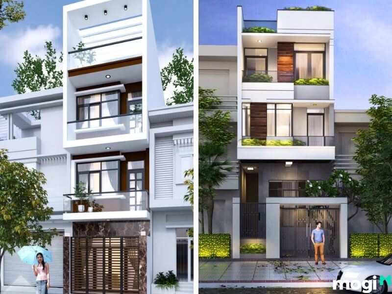 Mẫu nhà ống 3 tầng 50m2