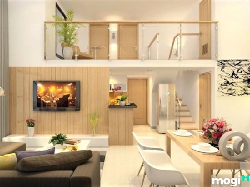 Mẫu nhà 50m2 có gác lửng