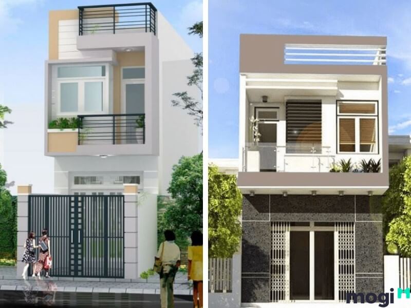 Mẫu nhà 50m2 mái bằng