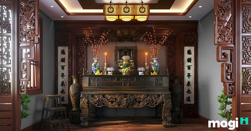 Biết 1982 hợp hướng nào sẽ giúp gia chủ nên đặt hướng phòng thờ trùng với hướng chính của ngôi nhà