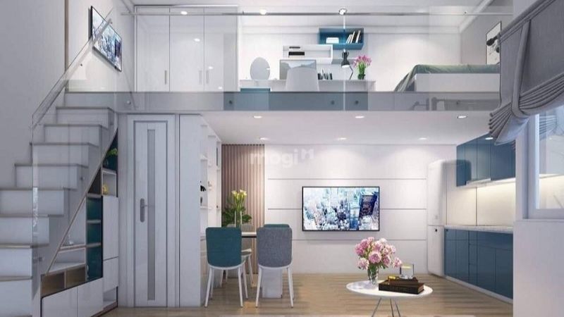 Xây nhà 30m2 có gác lửng với những đường nét sang trọng kết hợp tinh tế với nội thất