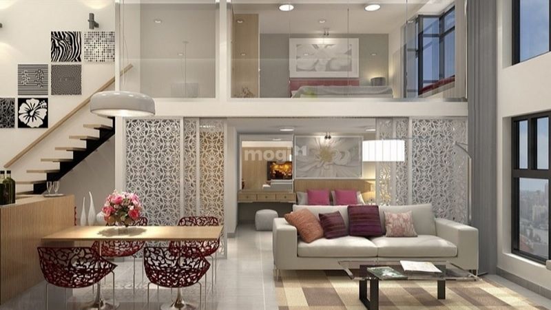 Sự sang trọng thể hiện ở cả việc lựa chọn màu sắc nội thất, vật dụng trang trí