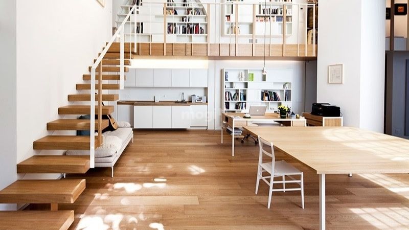 Xây nhà 30m2 có gác lửng đẹp, tiện nghi, thoáng đãng