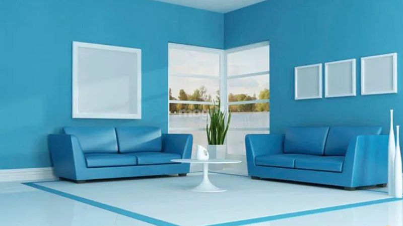 Mệnh Hỏa khắc màu xanh dương