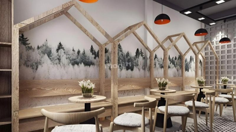 Kết hợp tường và chỗ ngồi độc đáo