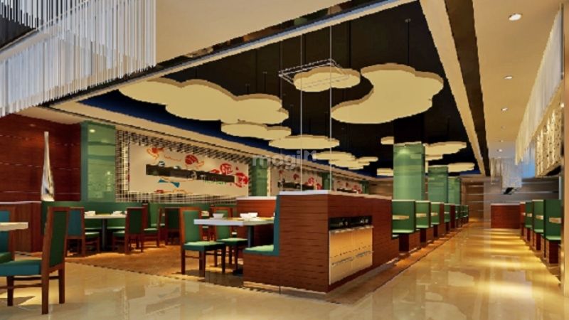 Trang trí trần quán cafe bằng vật liệu thạch cao
