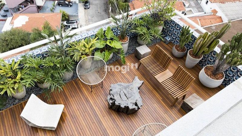 Phong cách sân thượng hiện đại phù hợp với đối tượng trẻ