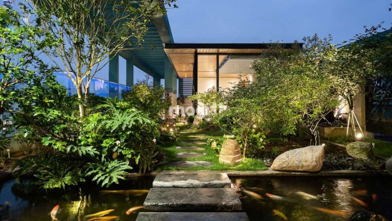 Thiết kế sân thượng theo phong cách tropical 