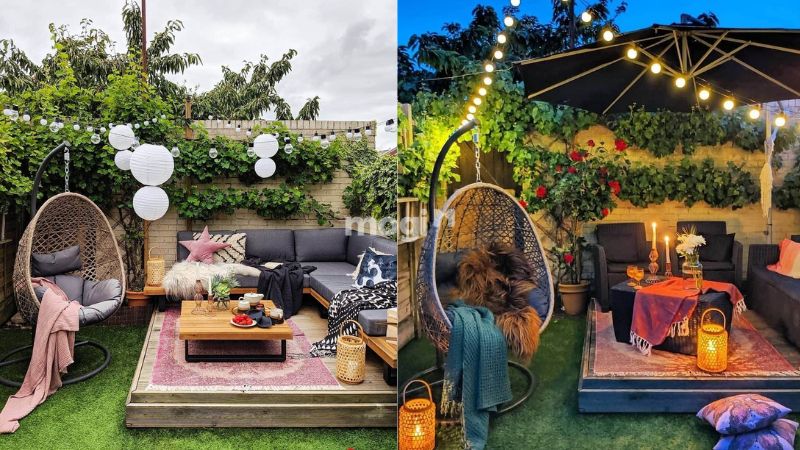 Sân thượng đẹp mang phong cách Bohemian
